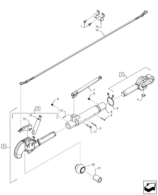 47386180 - Средняя полая часть тяги