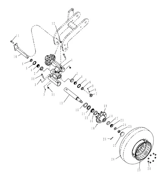 87358973 - Шпиндель ступицы