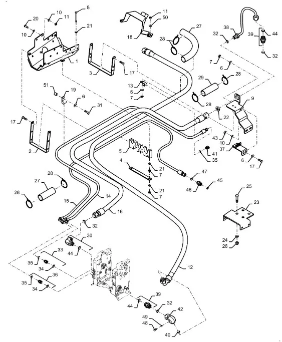 87539204 - Шланг гидр. 3323мм T9/St.